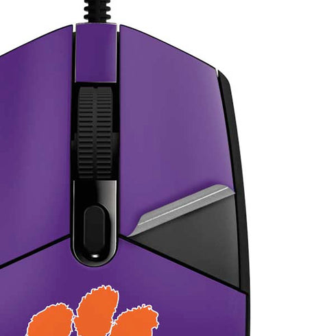 Clemson University Tiger Print Purple G203 Prodigy RGB Wired Gaming Mouse Skin